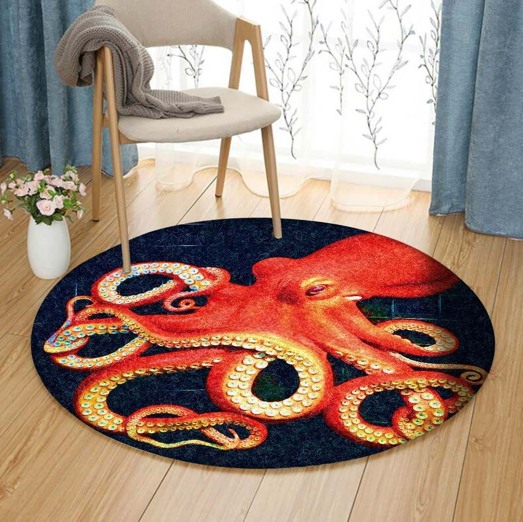 Octopus Round Carpet