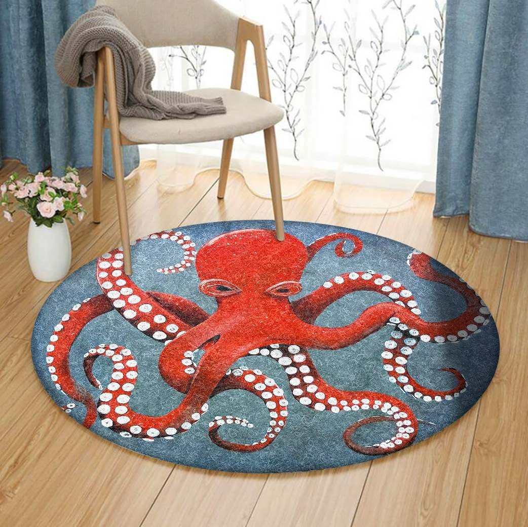 Octopus Round Carpet