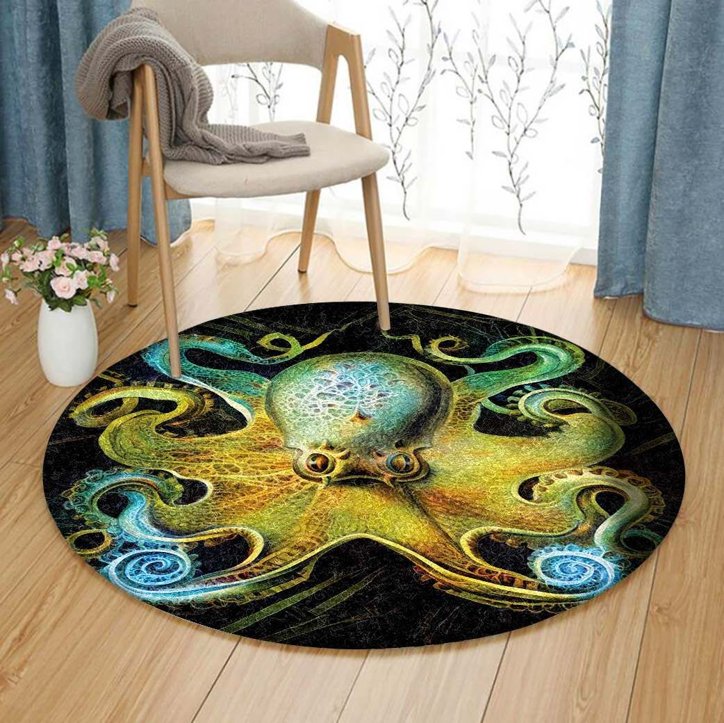 Octopus Round Carpet