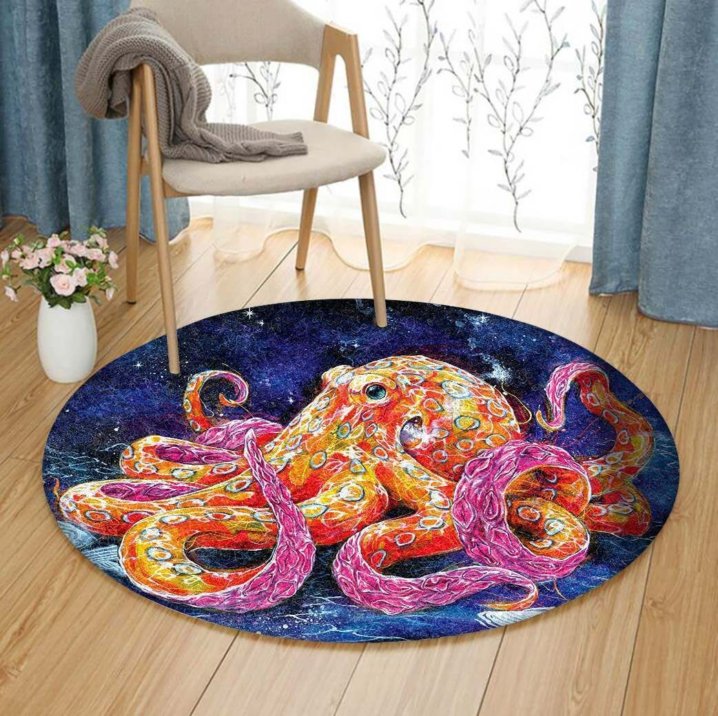Octopus Round Carpet