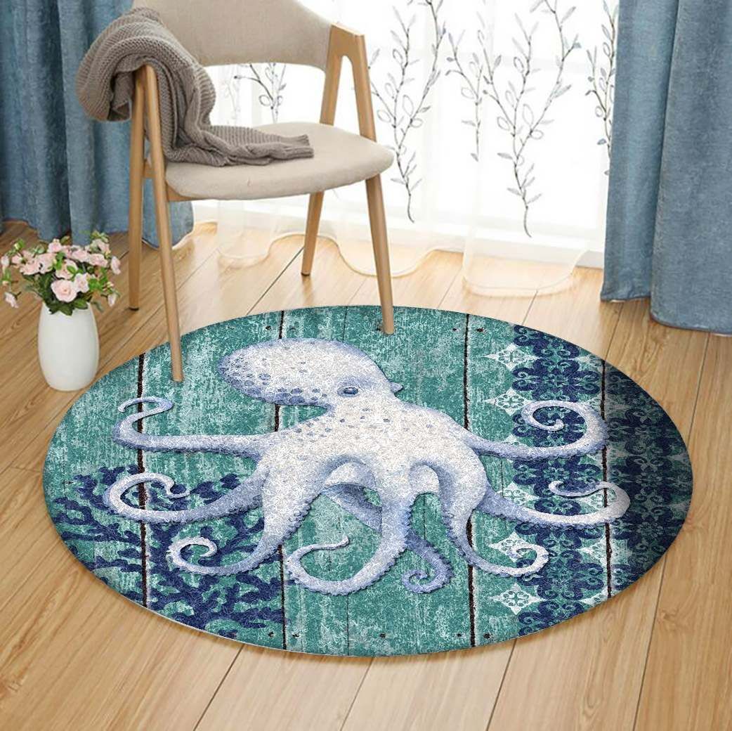 Octopus Round Carpet