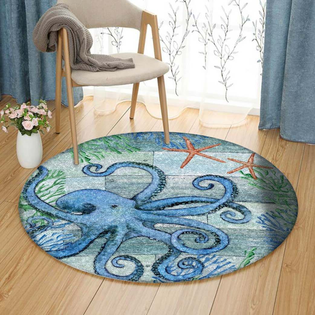Octopus Round Carpet