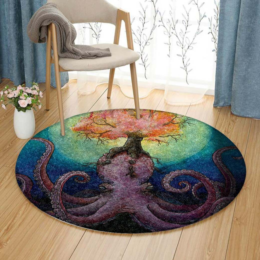 Octopus Round Carpet