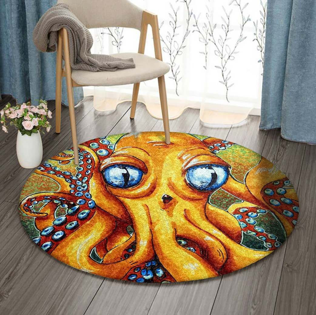 Octopus Round Carpet