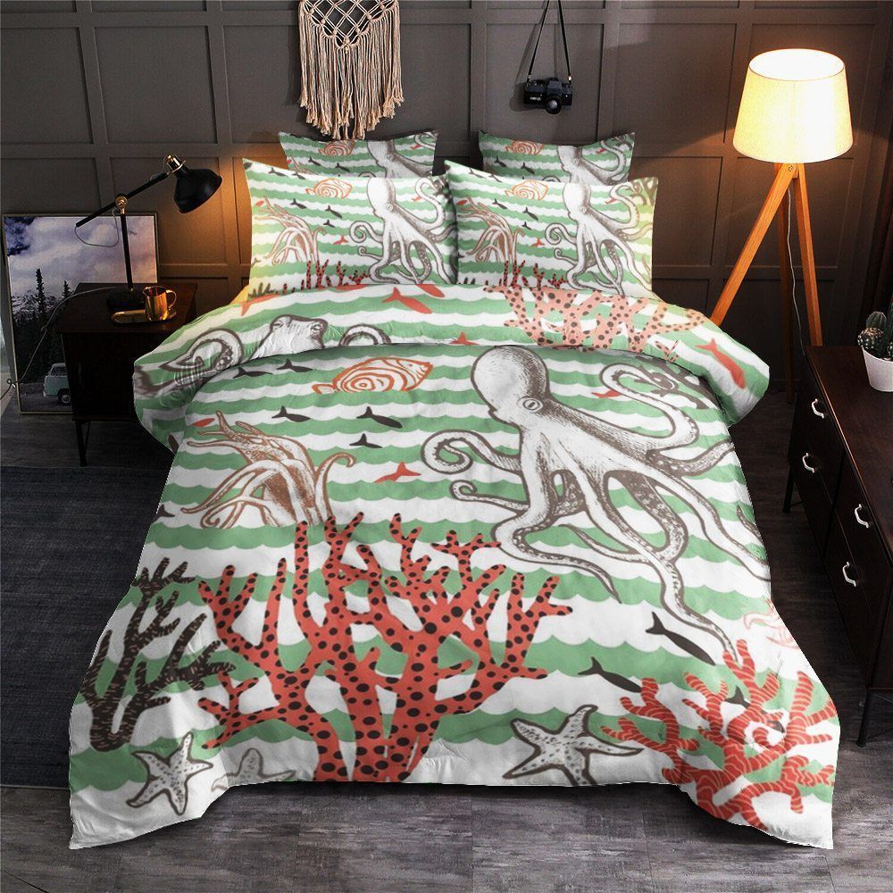 Octopus Ocean Bedding Set