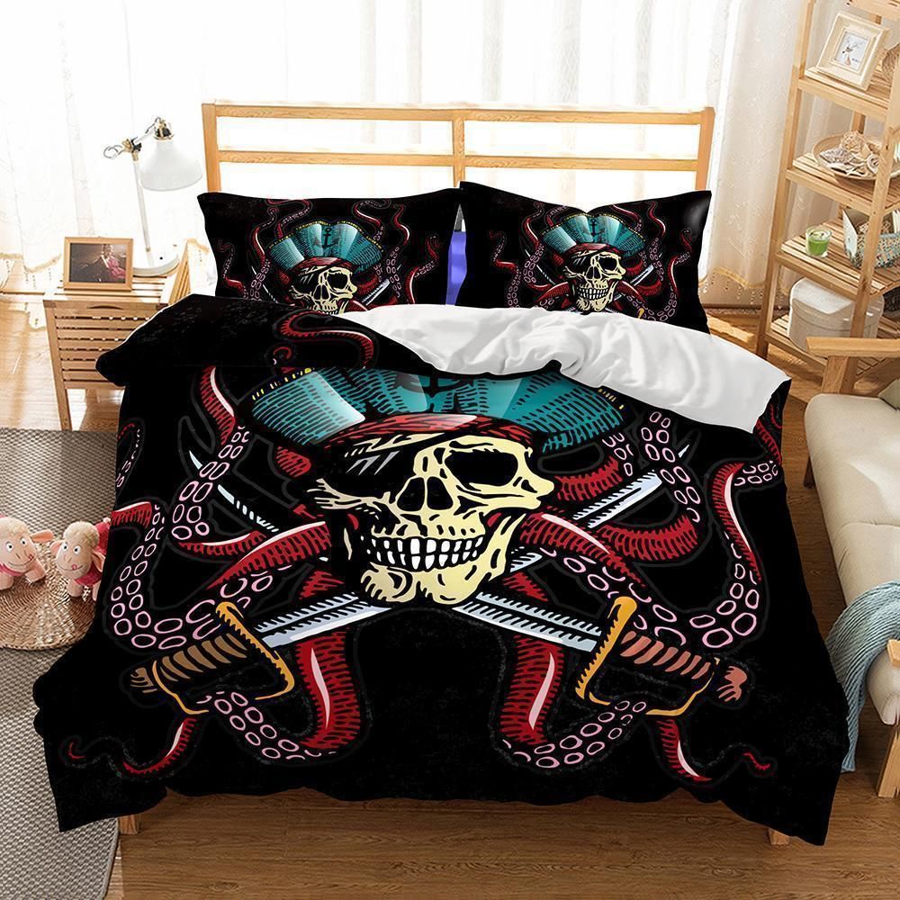 Octopus Skull Bedding Set