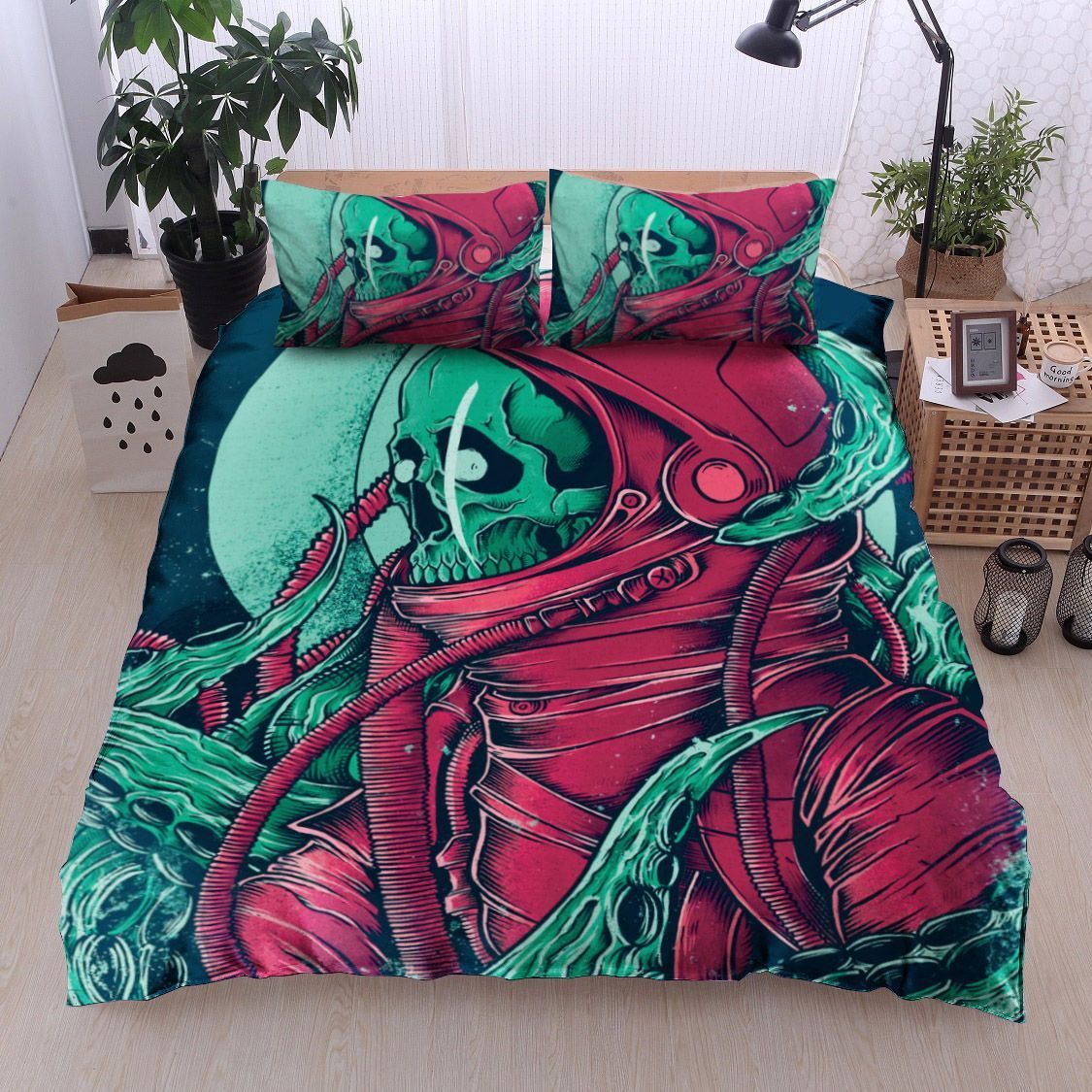 Octopus Skull Bedding Set