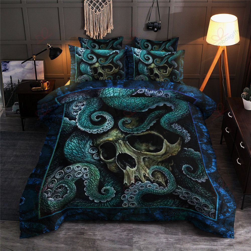 Octopus Skull Bedding Set