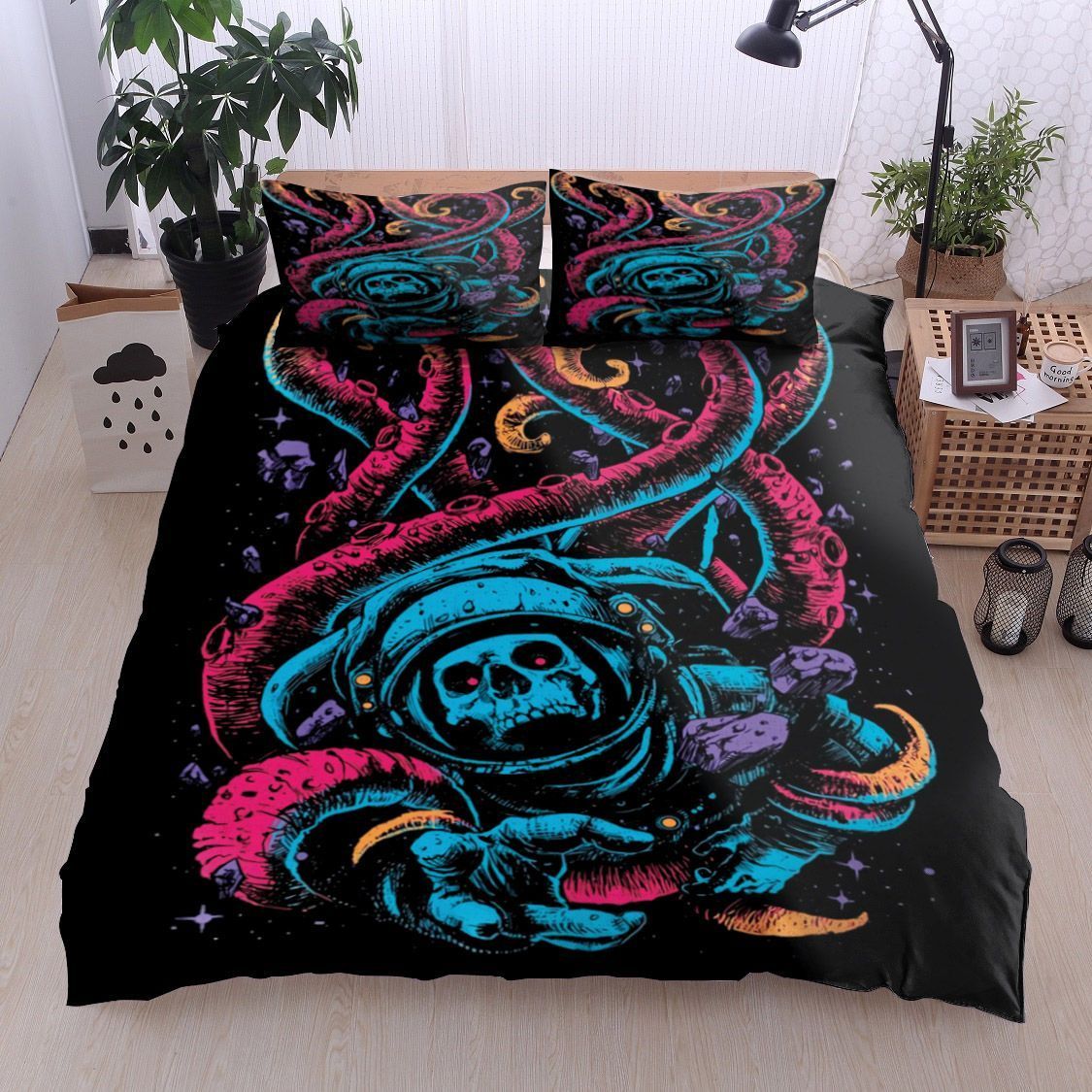 Octopus Skull Bedding Set