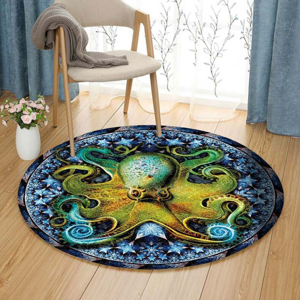 Octopus Round Carpet