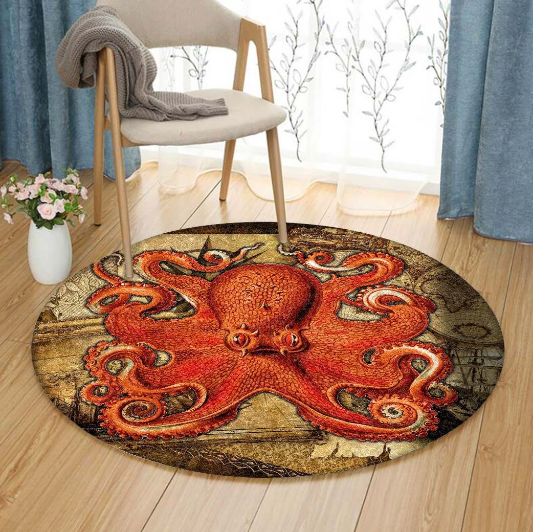 Octopus Round Carpet
