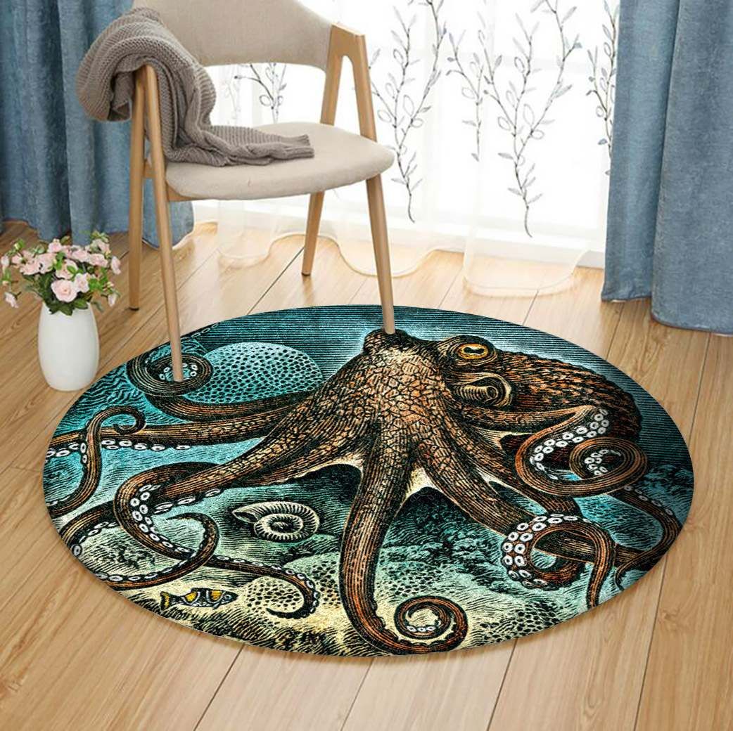 Octopus Round Carpet