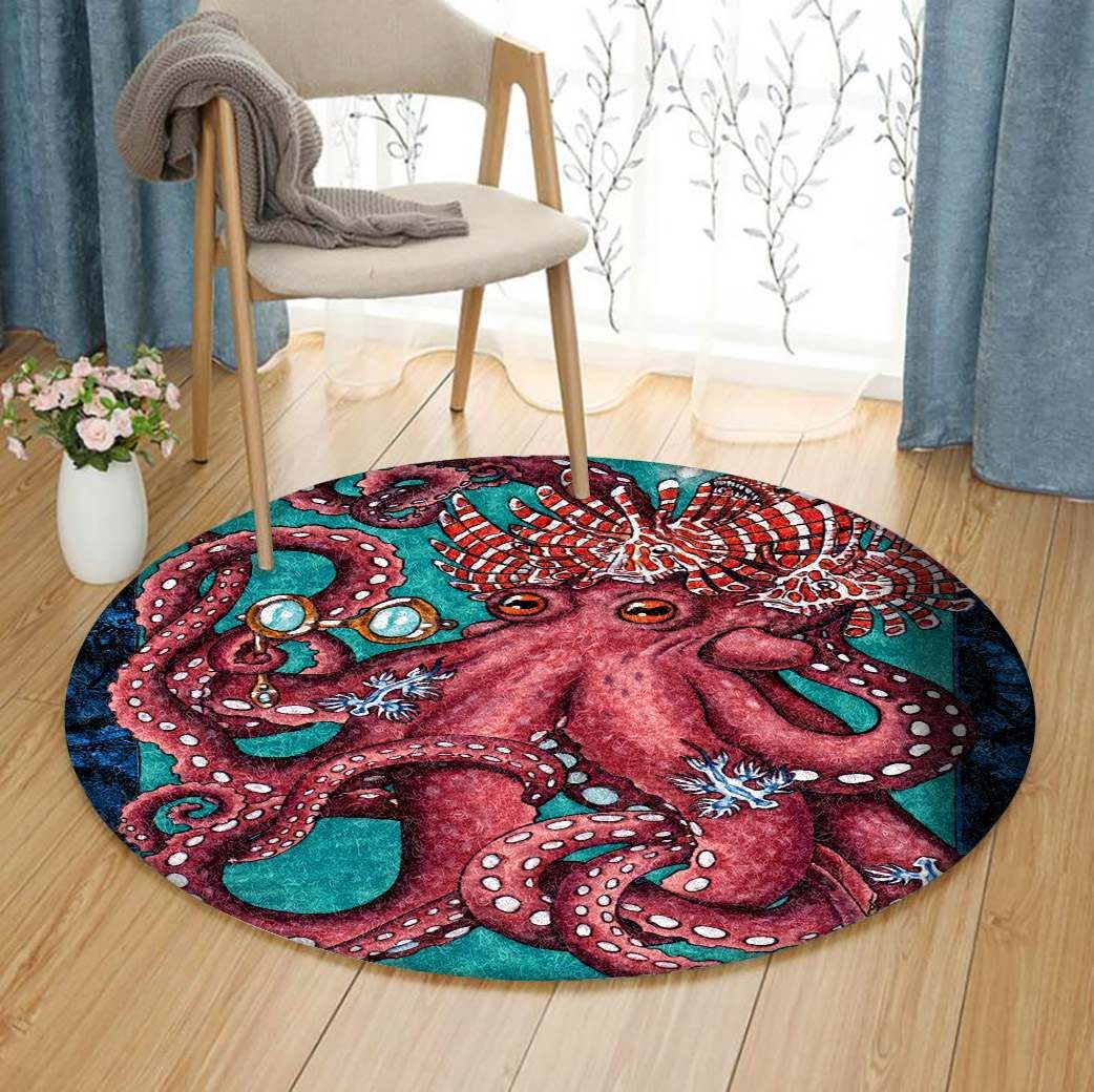 Octopus Round Carpet