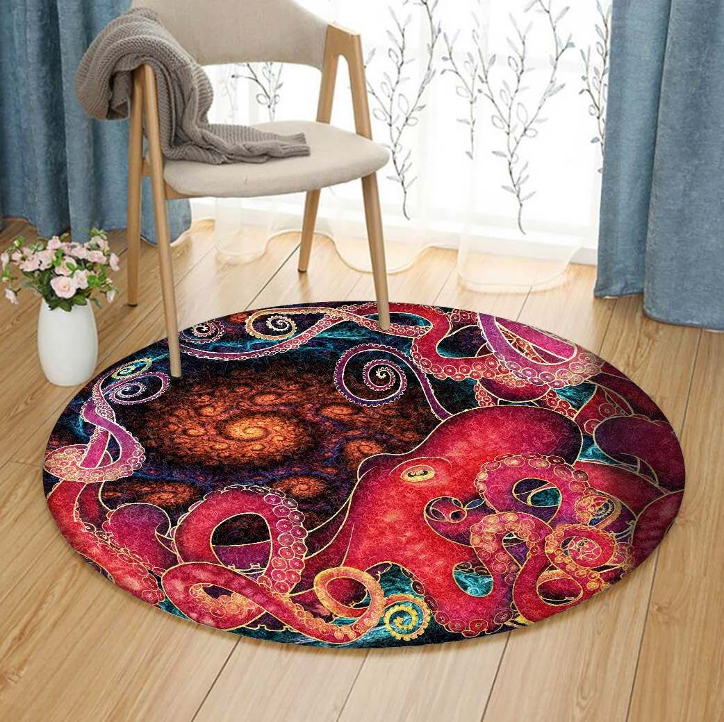 Octopus Round Carpet