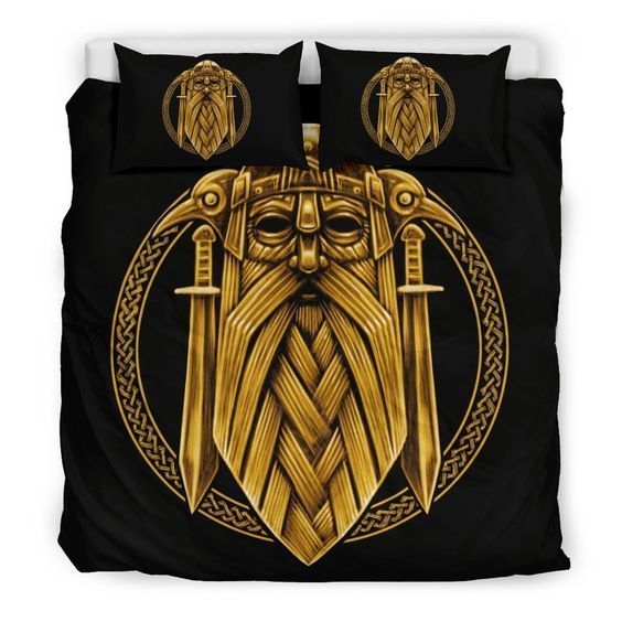 Odin Viking Sword Raven Bedding Set