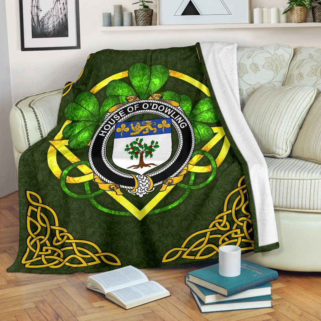 Odowling Ireland Sherpa Fleece Blanket