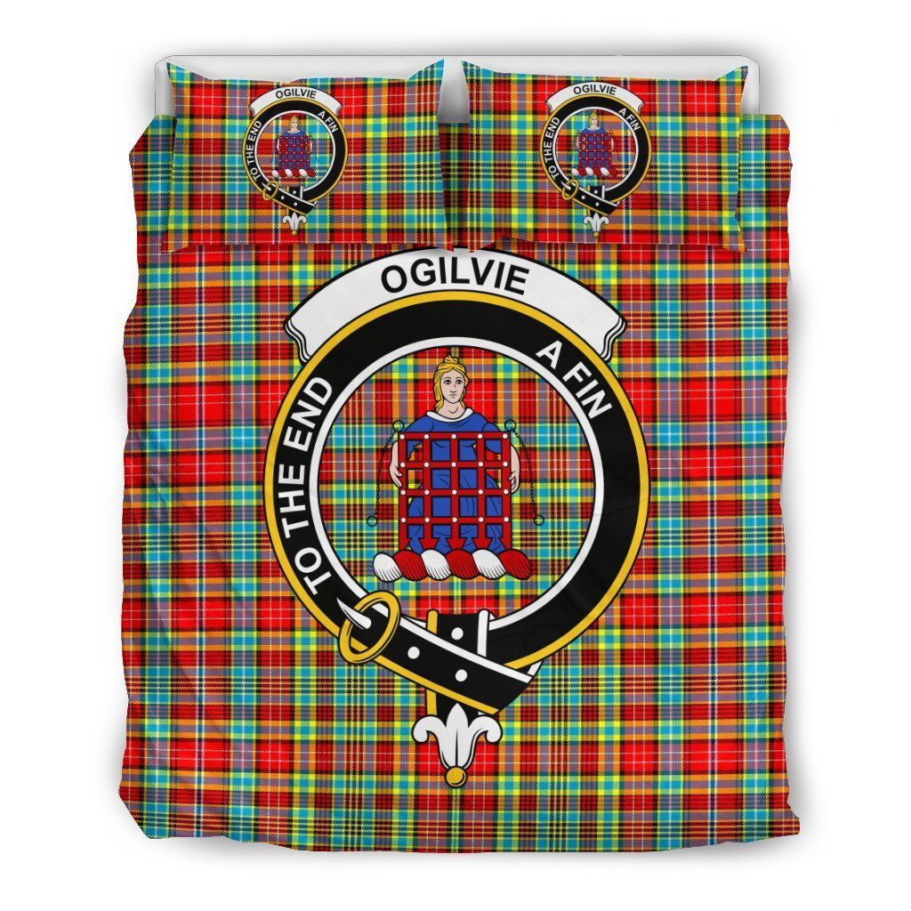 Ogilvie Clan Badge Tartan Bedding Set