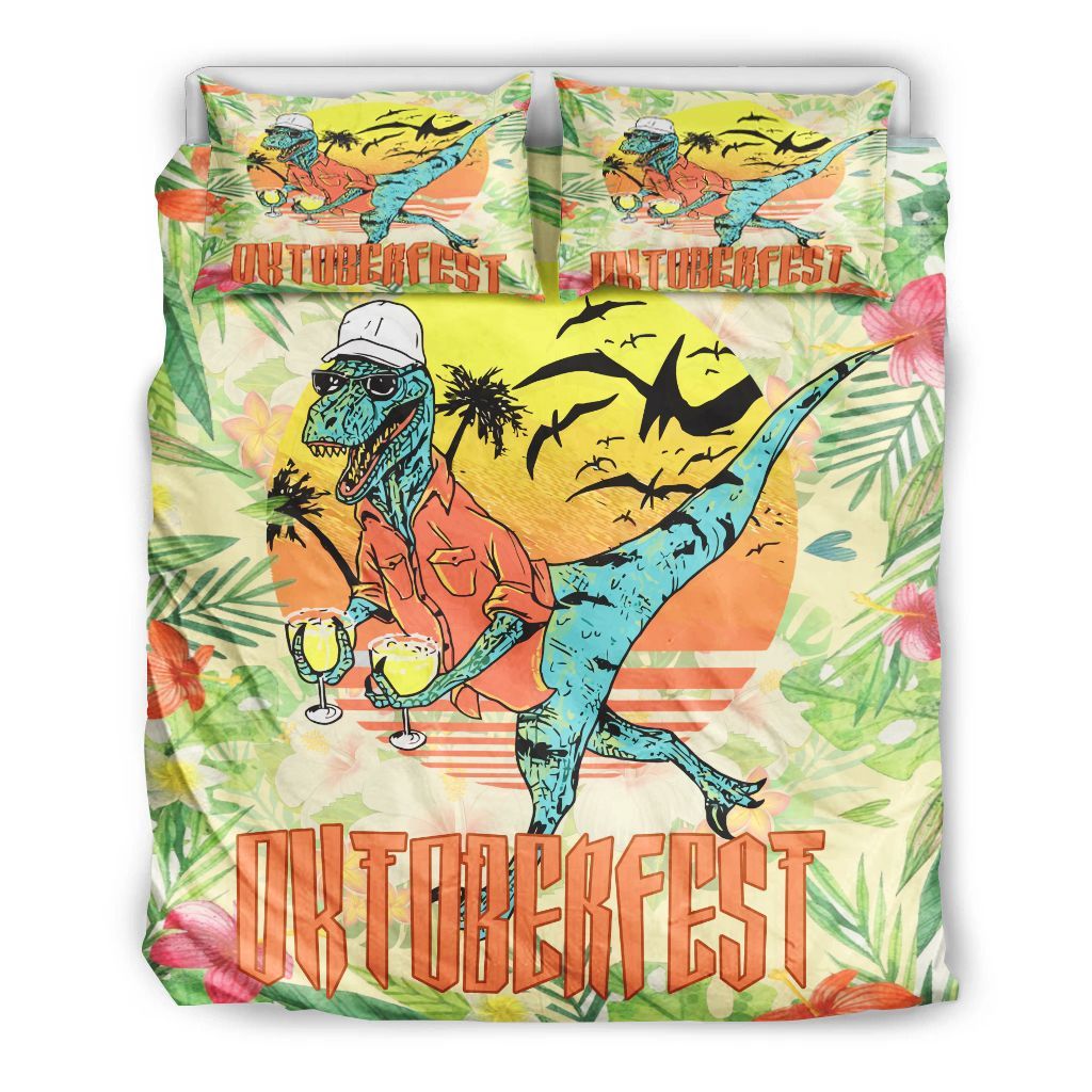Oktoberfest Dinosaur Bedding Set