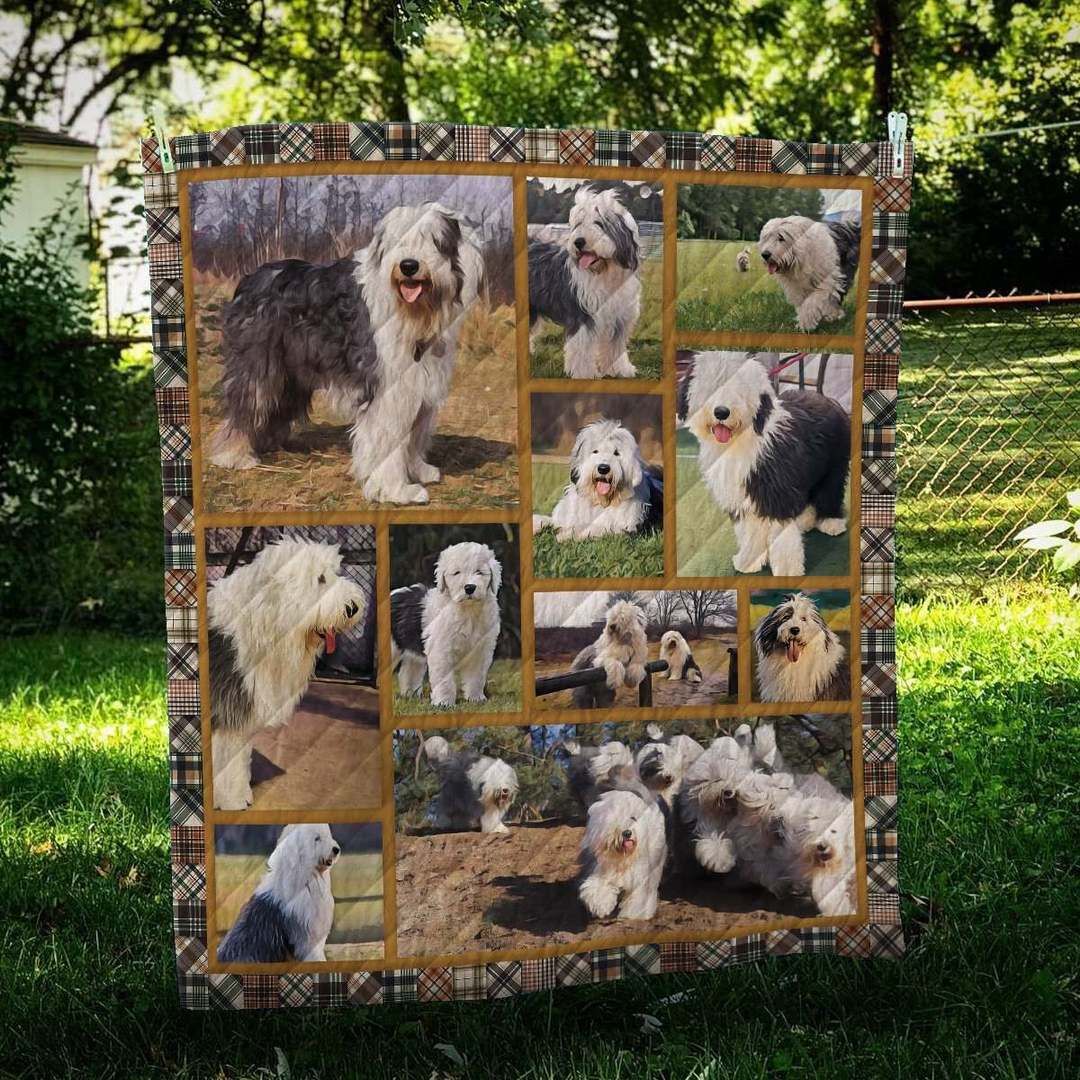 Old English Sheepdog Life CL10100191MDQ Quilt Blanket