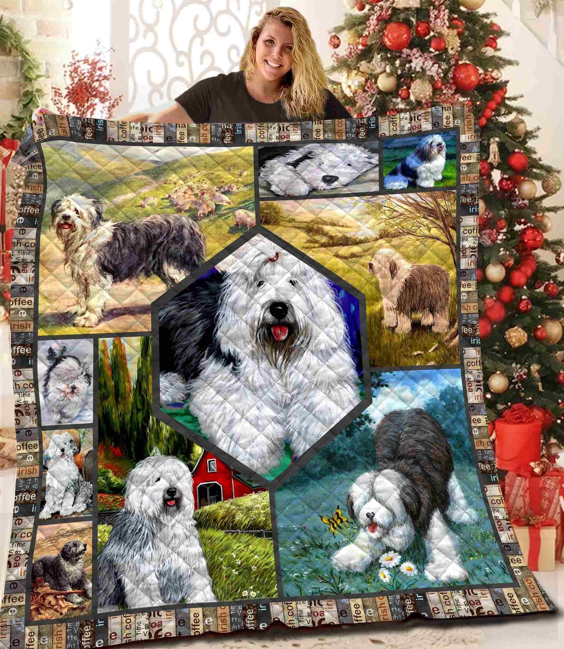 Old English Sheepdog Quilt Blanket BBB121101NB