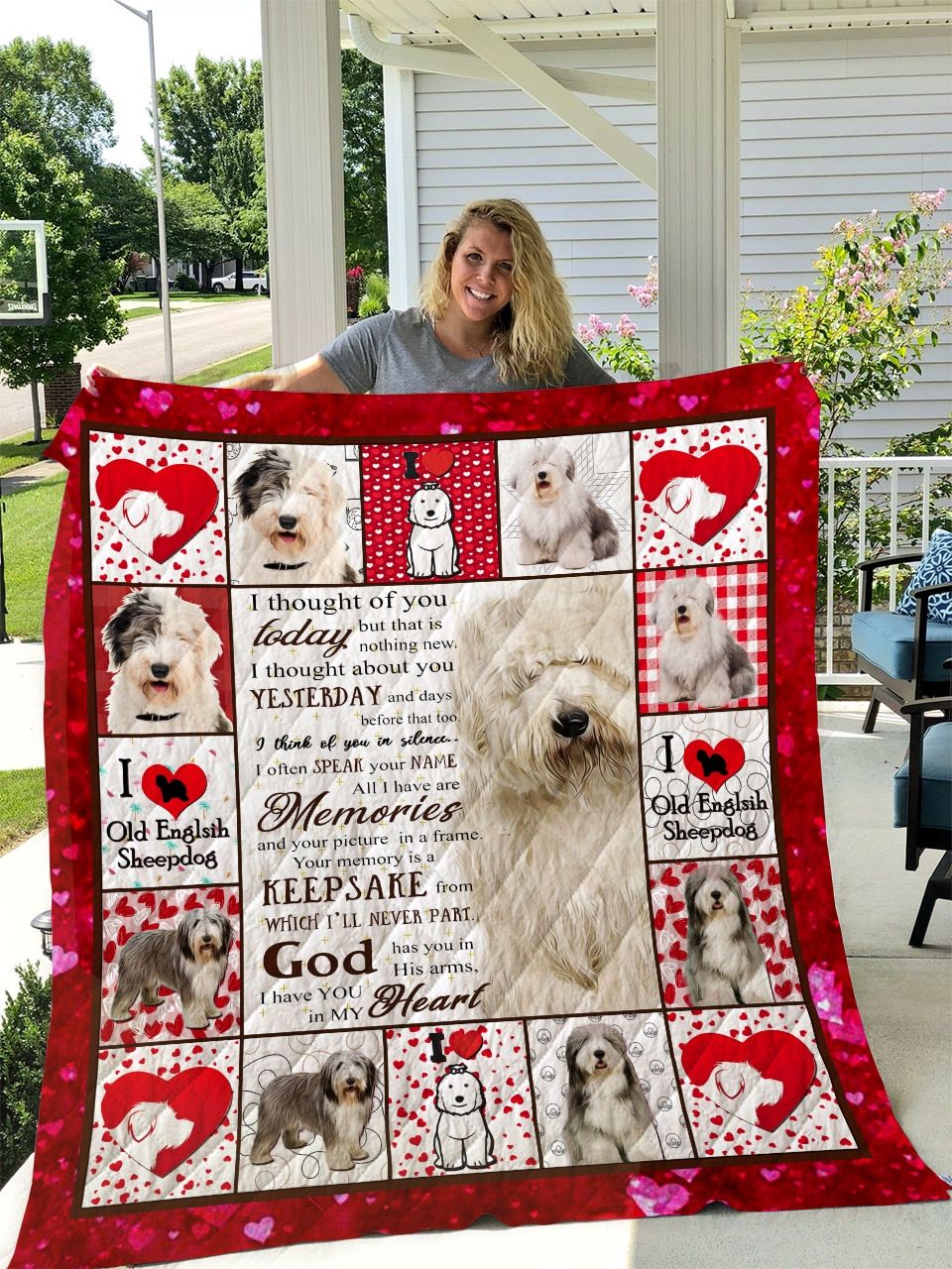 Old English Sheepdog Quilt Blanket DHC13121669VT