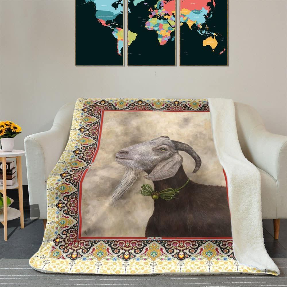 Old Goat Sherpa Fleece Blanket