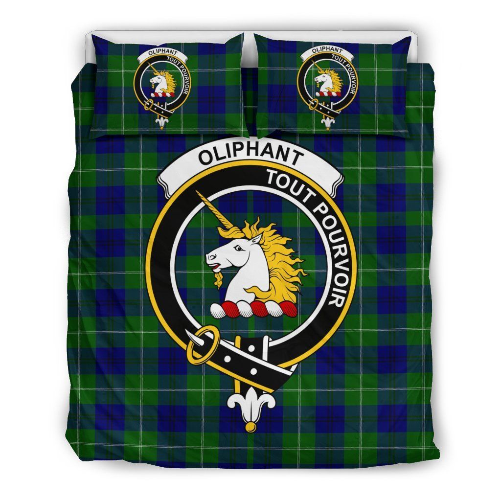 Oliphant Clan Badge Tartan Bedding Set