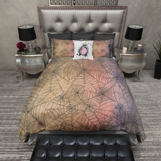 Ombre Spider Web Bedding Set