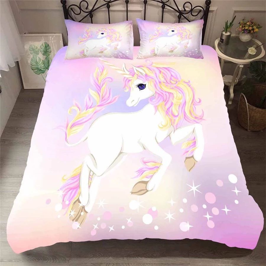 Ombre Unicorn Bedding Set