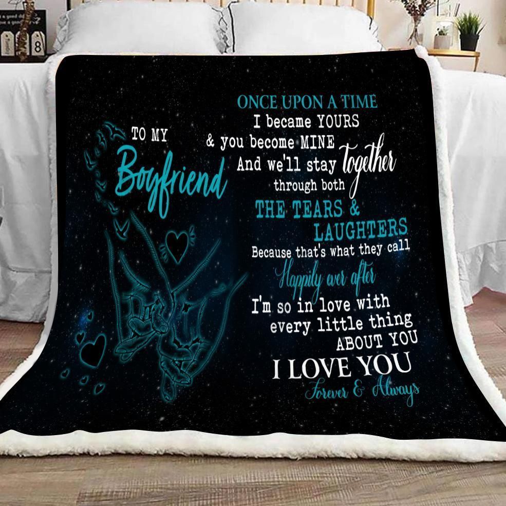 Once Upon A Time I Became Yours Gift For Boyfriend Fleece Blanket
