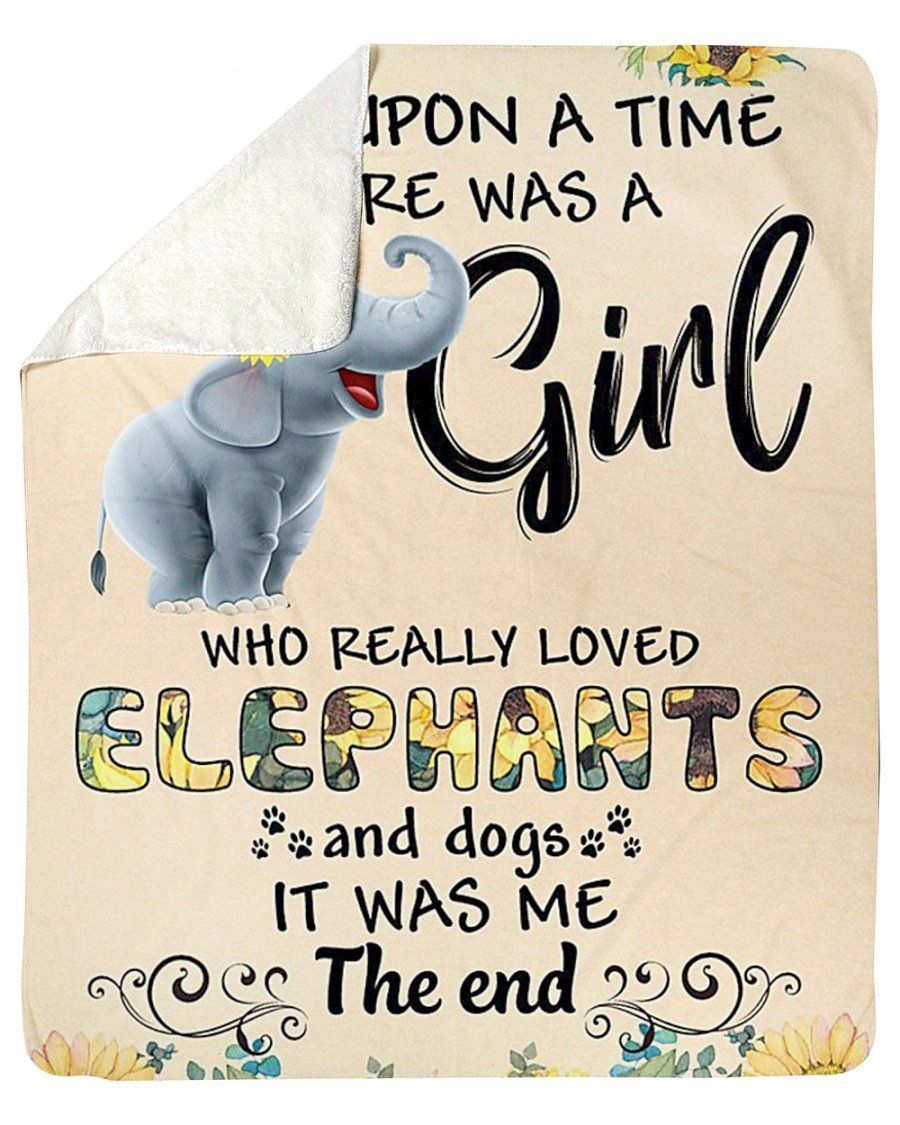 Once Upon A Time There Was A Girl The End Cute Message Gifts Fleece Blanket