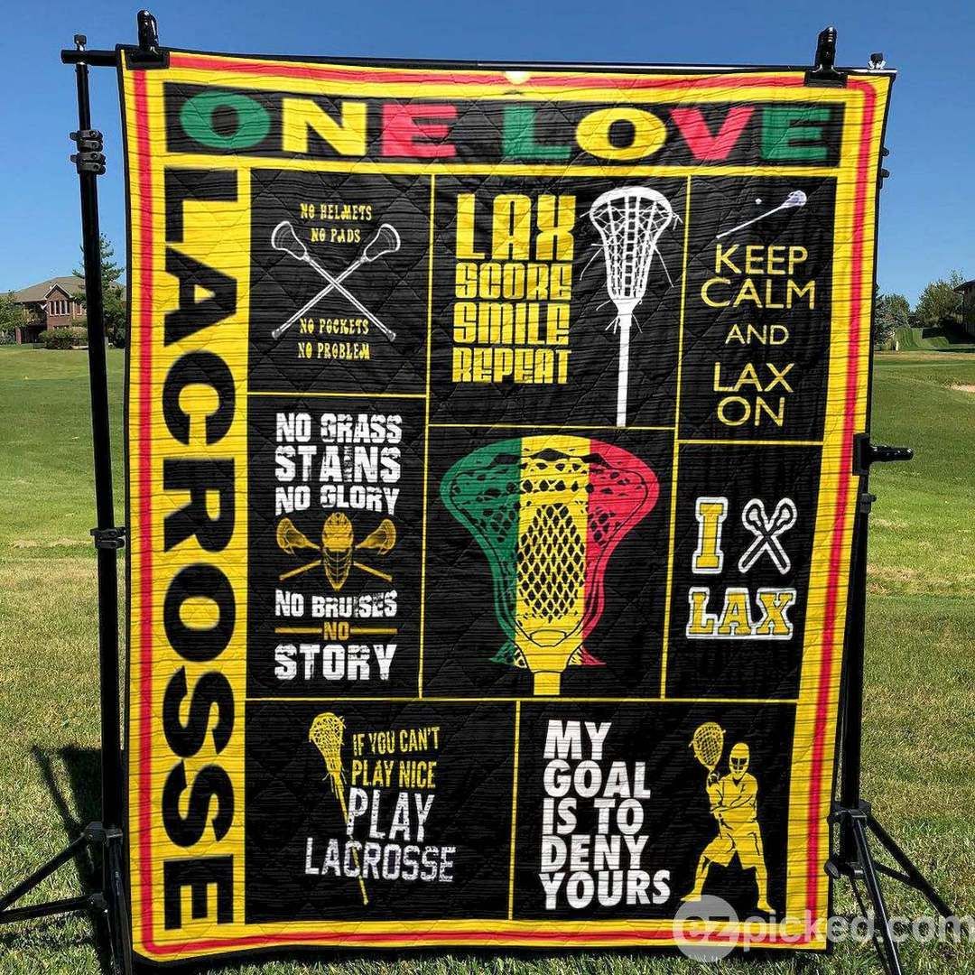 One Love Lacrosse PK300562 Quilt Blanket