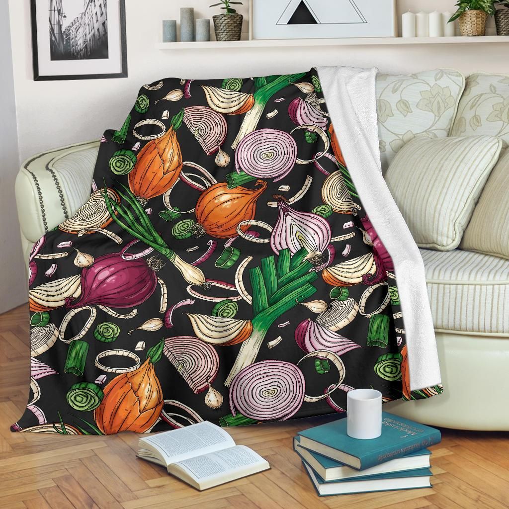 Onion Pattern 3 Sherpa Fleece Blanket