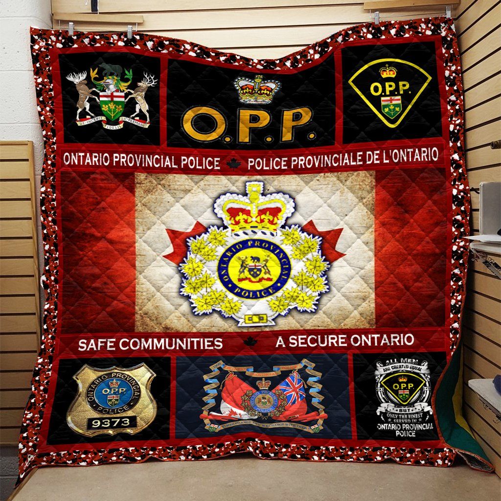 Ontario Provincial Police Quilt Blanket DHC311248VT