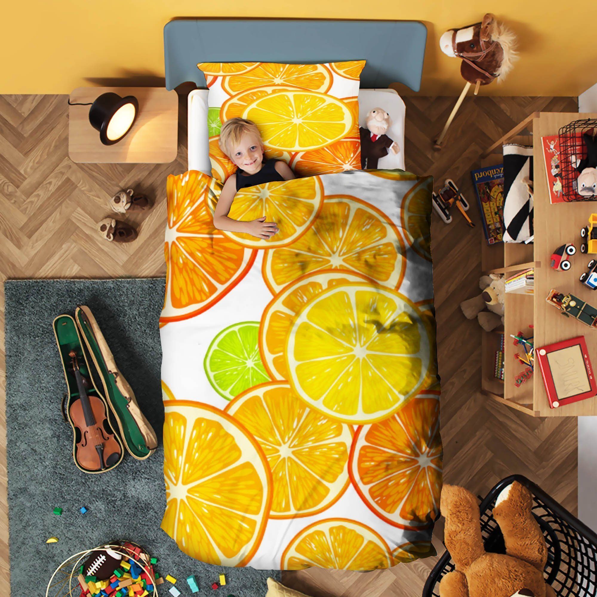 Orange Fruit Bedding Set