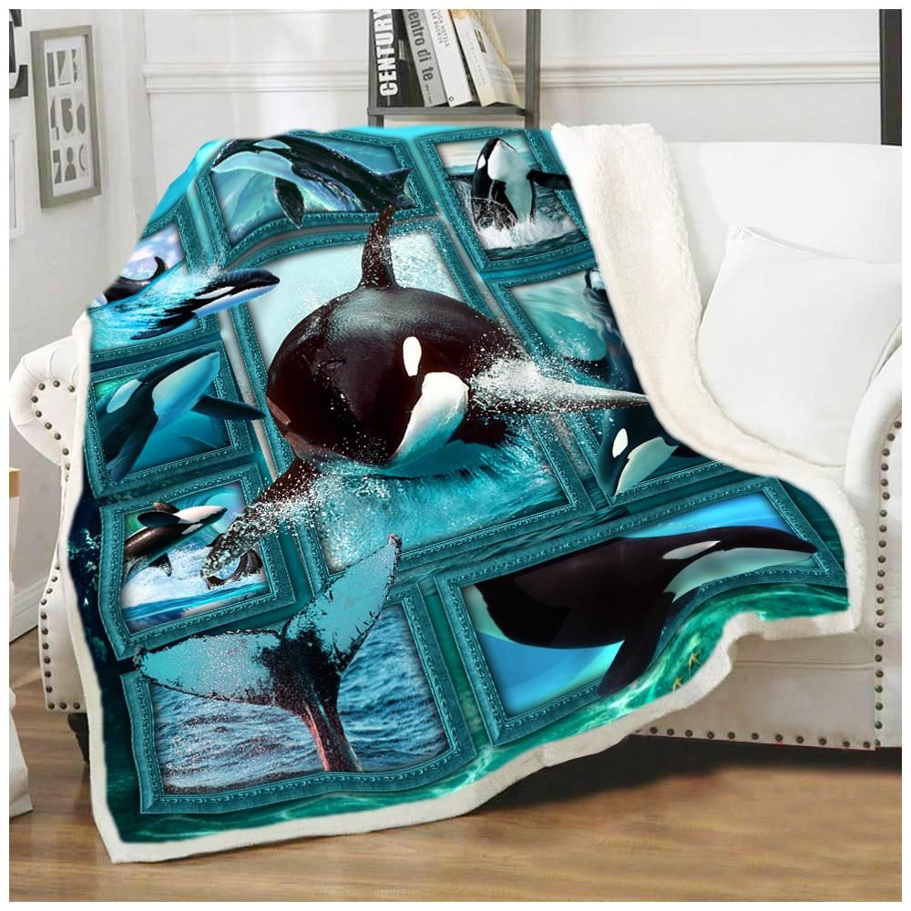 Orca Fleece Blanket