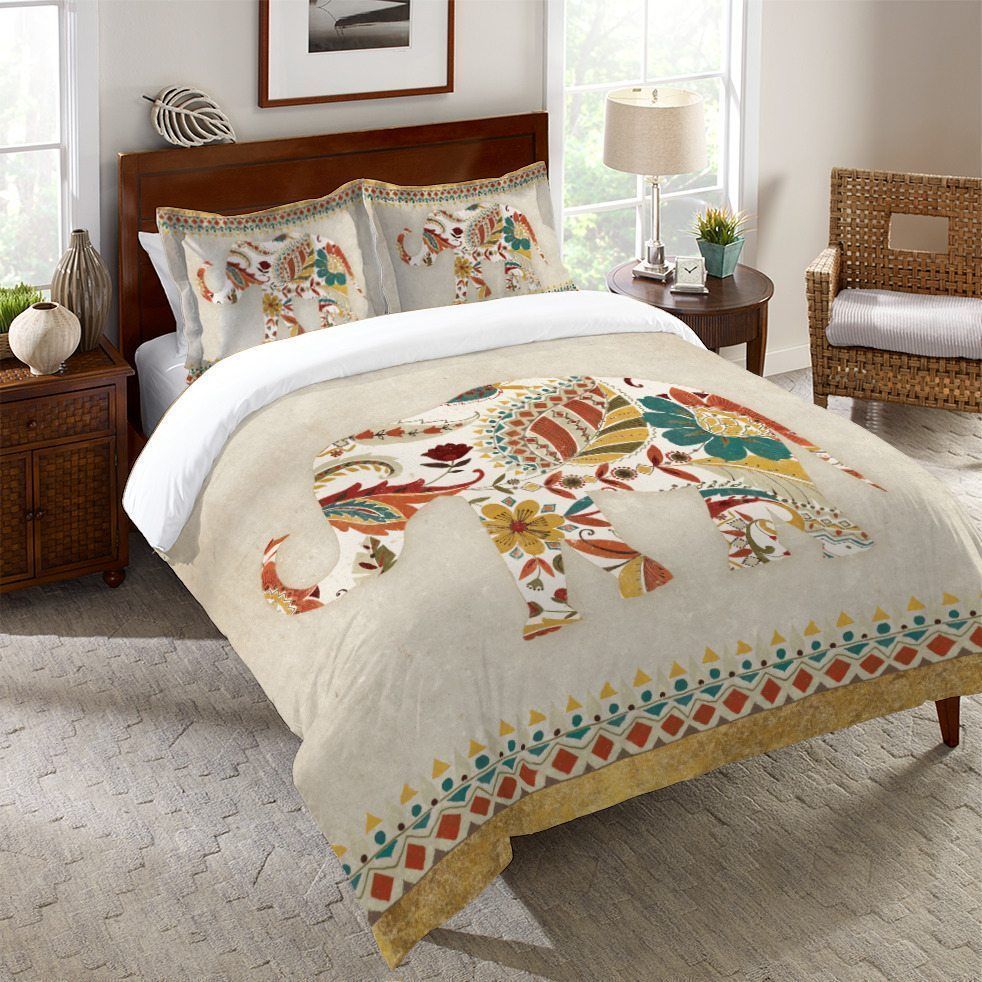 Ornate Elephant Bedding Set