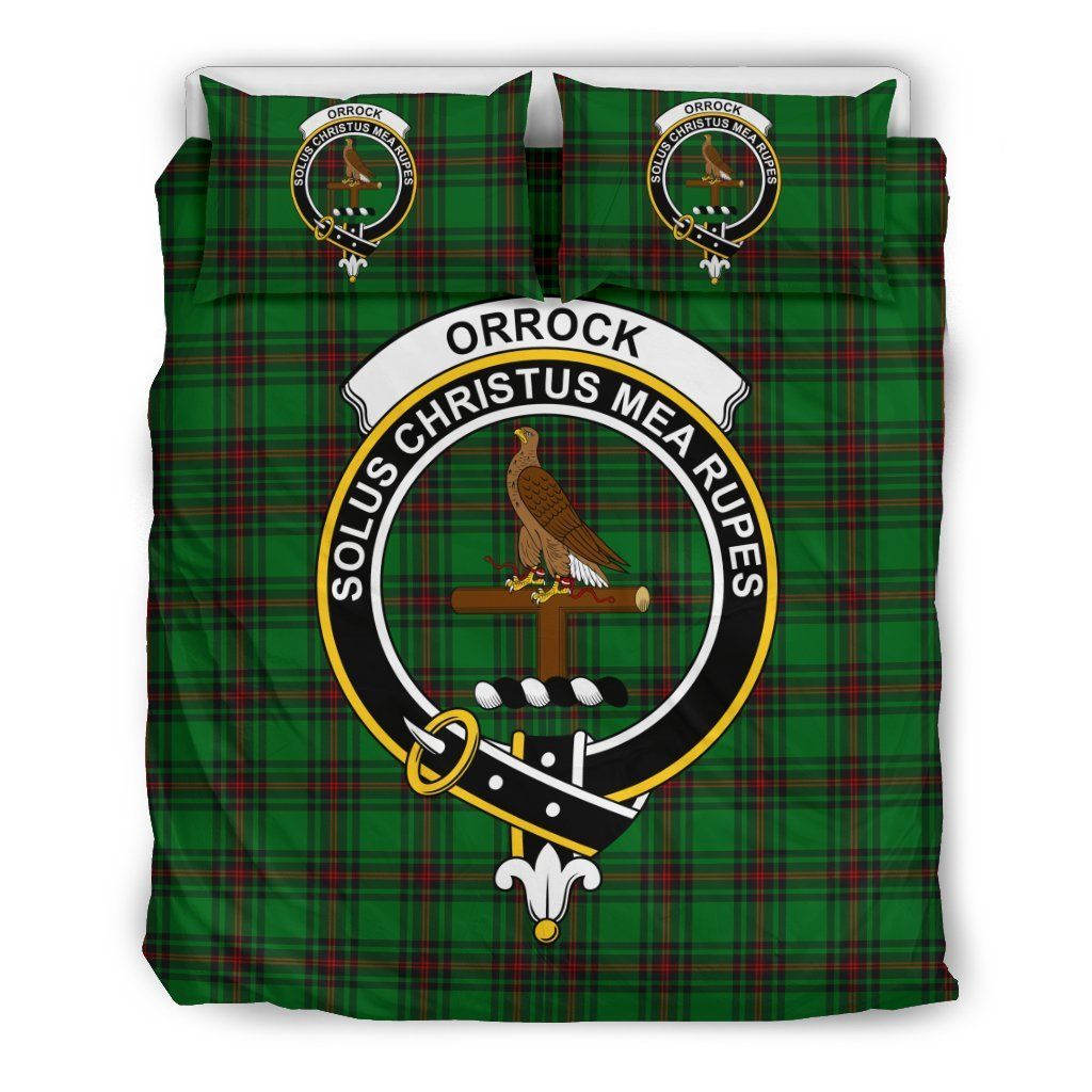 Orrock Fife Clan Badge Tartan Bedding Set