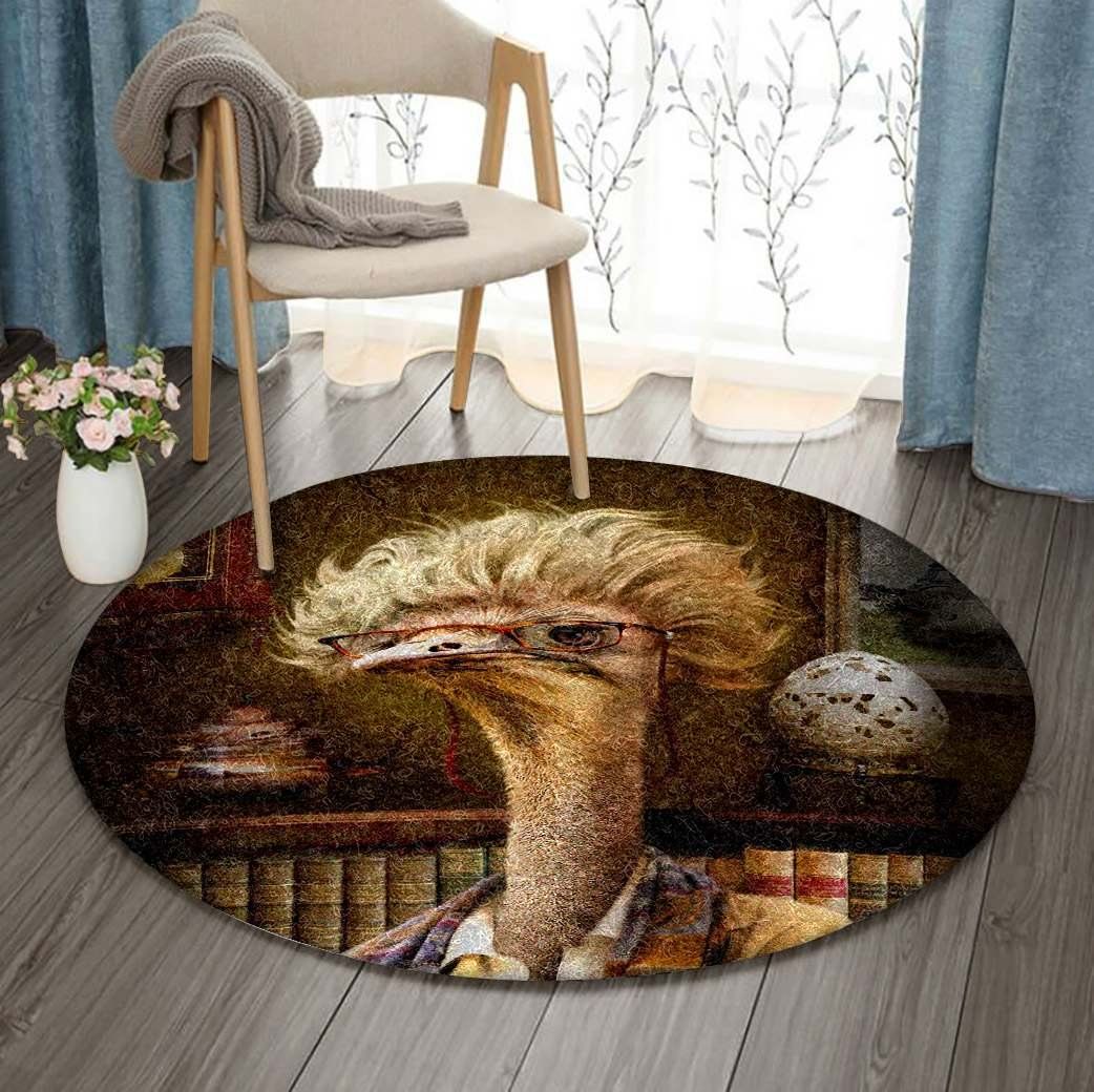 Ostrich Round Carpet