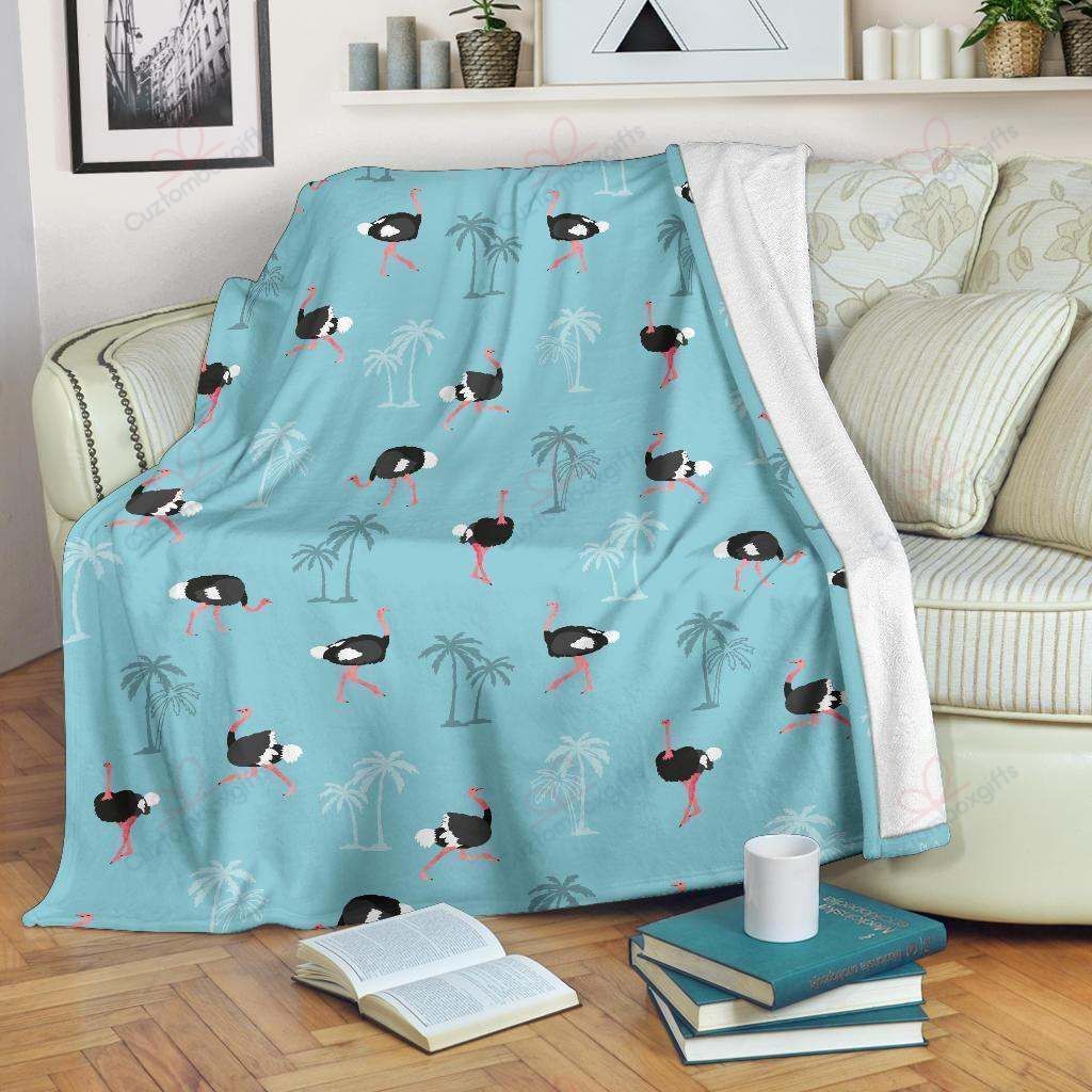 Ostrich Fleece Blanket