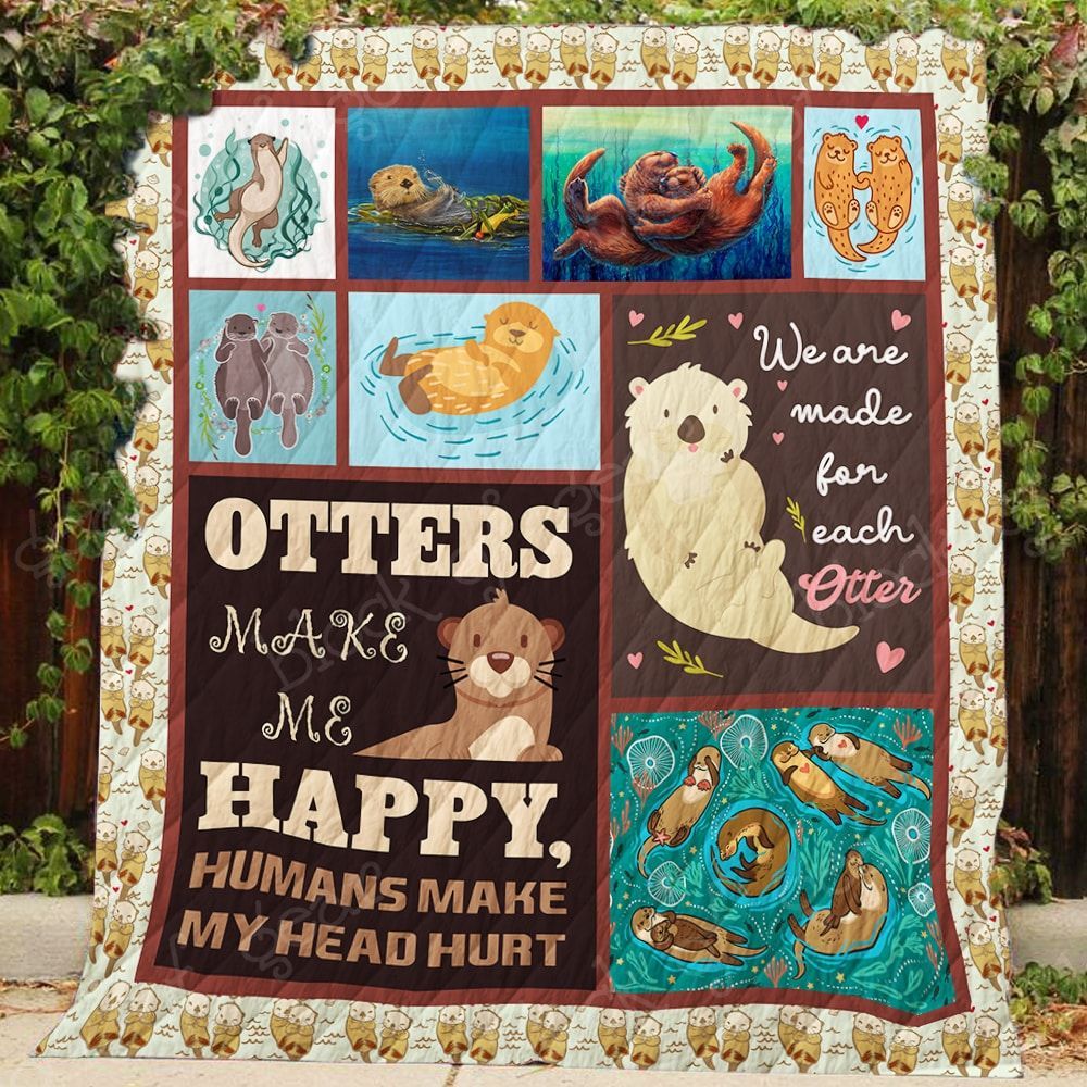 Otter Don Hurt Otter GS-CL-DT0107 Quilt Blanket