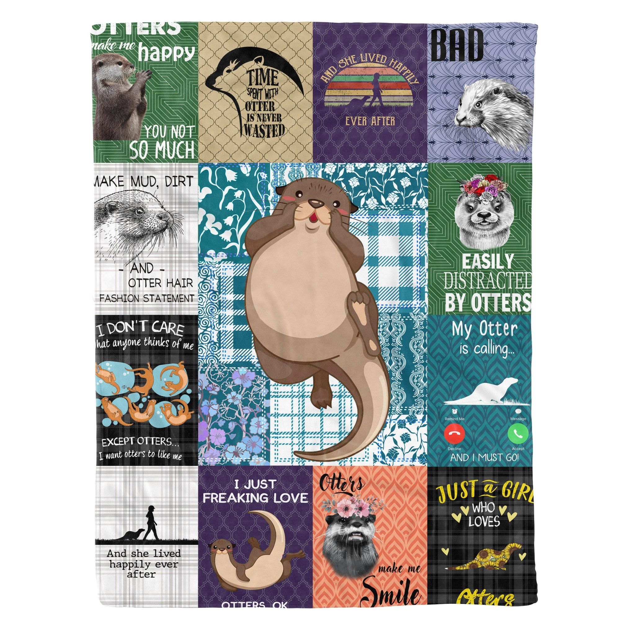 Otter Fleece Blanket