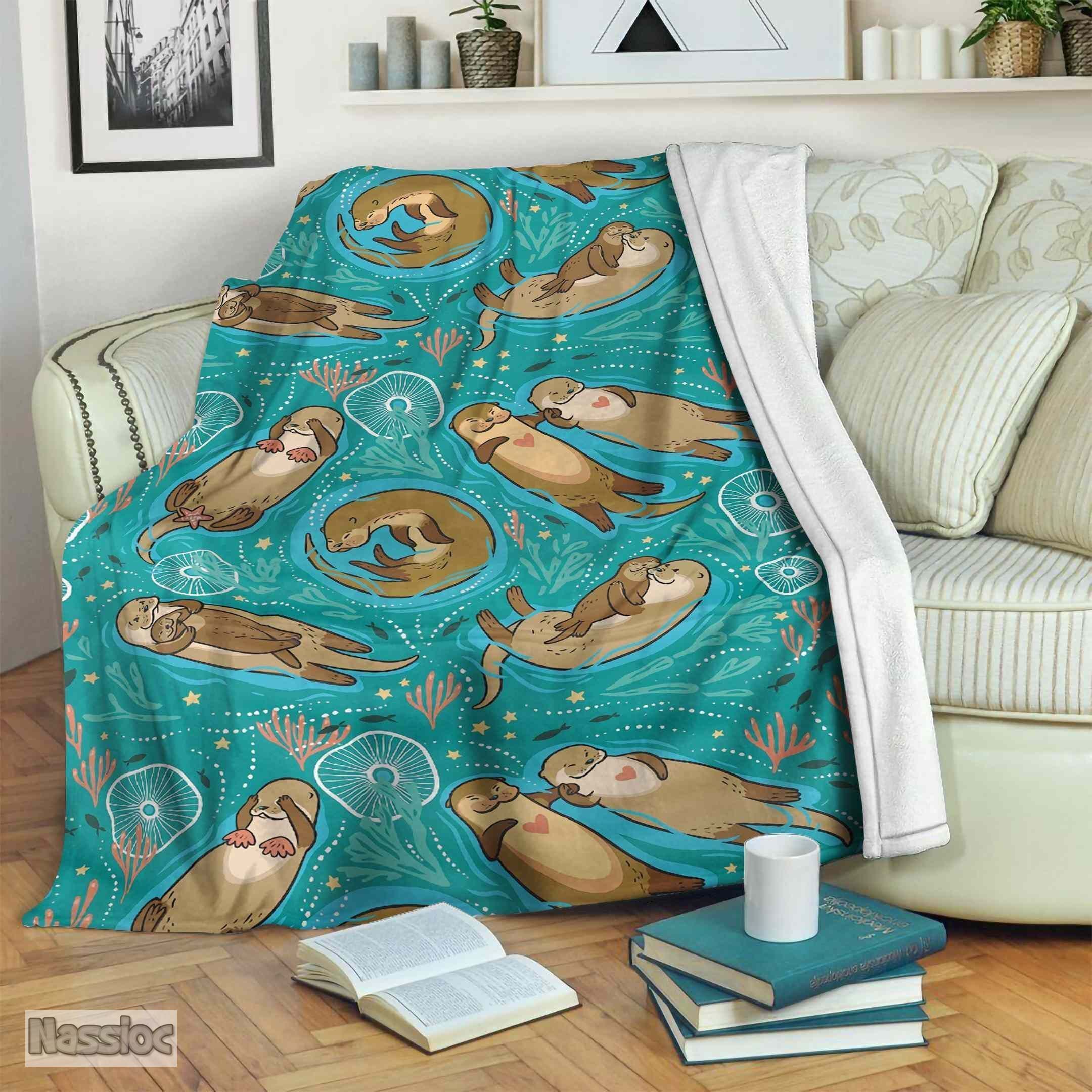 Otter Fleece Blanket