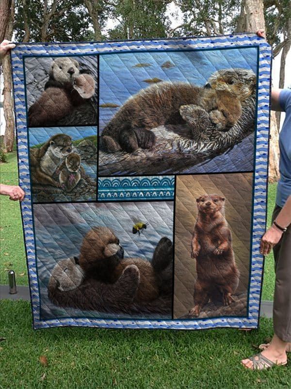 Otter Love The Way You Lie Quilt Blanket DHC020120644TD