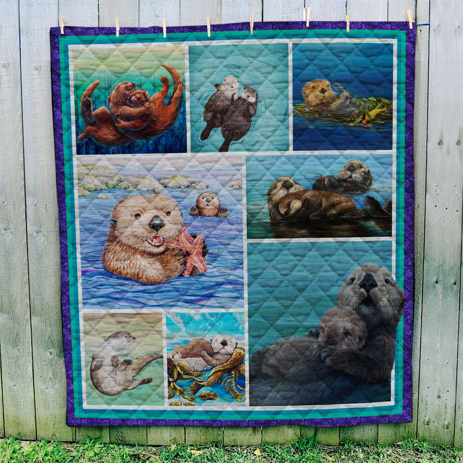 Otter Lovers NI2101011YA Quilt Blanket