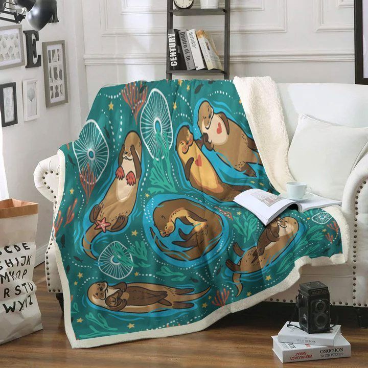 Otter Fleece Blanket