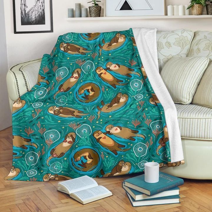 Otter Fleece Blanket