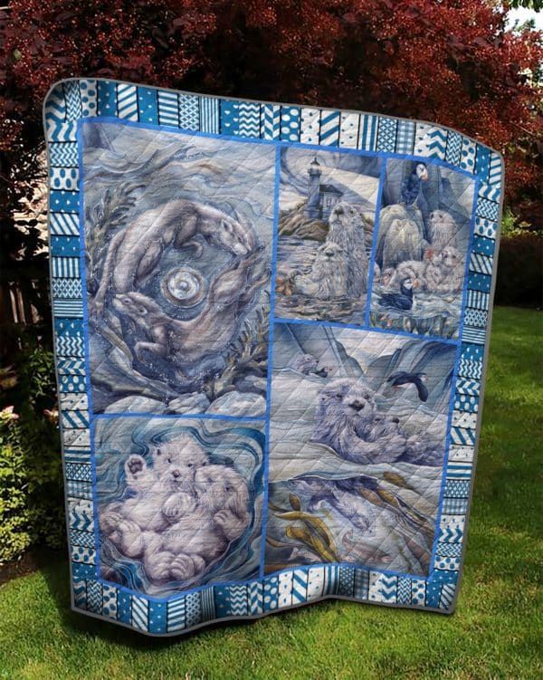 Otter Oops Babe I Love You Quilt Blanket DHC020120645TD