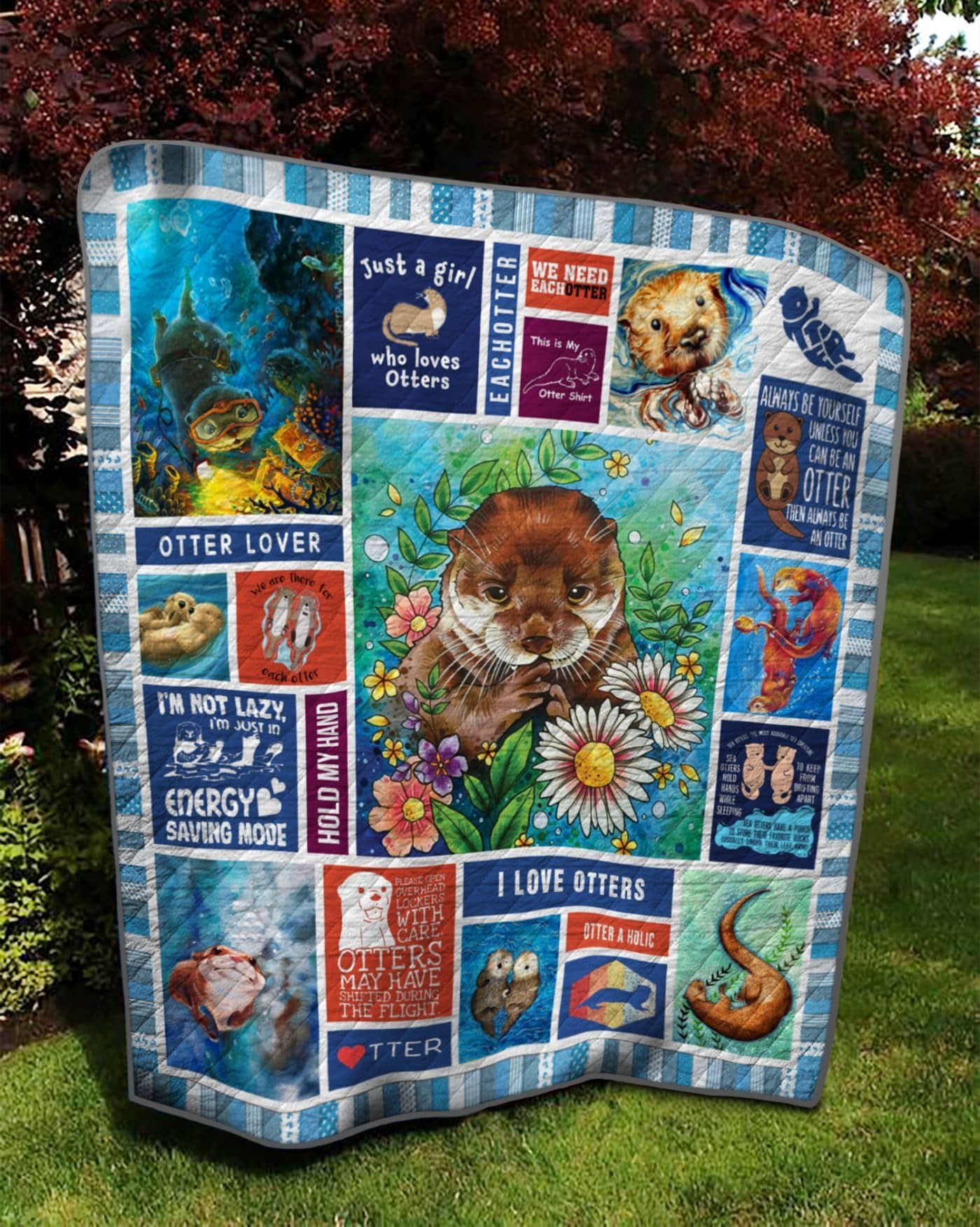 Otter Otter Lover Quilt Blanket DHC020120764TD