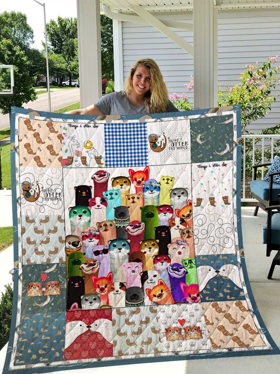 Otter Otter Song Quilt Blanket DHC31121765TD